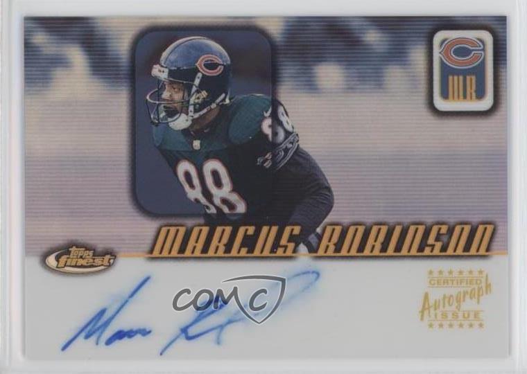 2001 Topps Finest Auto Marcus Robinson #FA-MR Auto