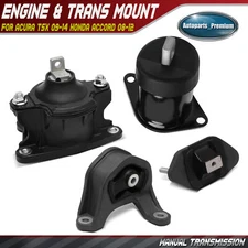4x Engine Motor & Transmission Mount for Acura TSX 09-14 Honda Accord 08-12 2.4L