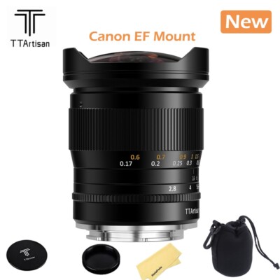 TTArtisan 11mm F2.8 Full Frame Fisheye Lens EF Mount for Canon EOS 5D Mark IV