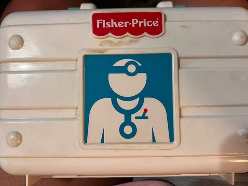 Vintage Fisher Price Doctor Medical Kit with Clipboard 1997 Full Of Instruments - Picture 3 of 5