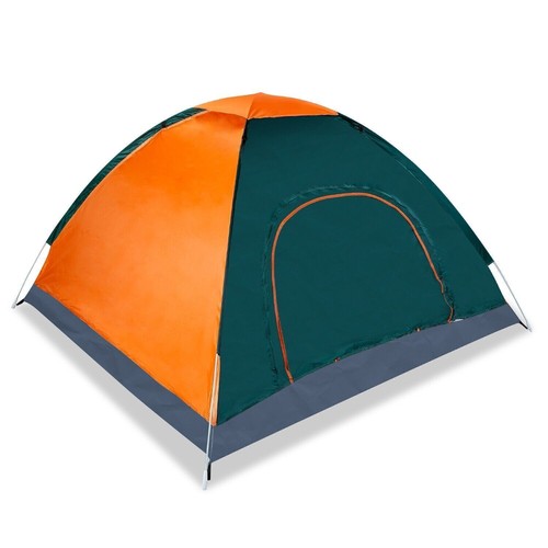 3-4 Person Instant Pop Up Tent Camping Outdoor Waterproof w/Mosquito Net Doors - Picture 23 of 33