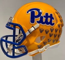 CASCO DE FÚTBOL AMERICANO MINI PERSONALIZADO PITT PANTHERS KENNY PICKETT - O CUALQUIER JUGADOR