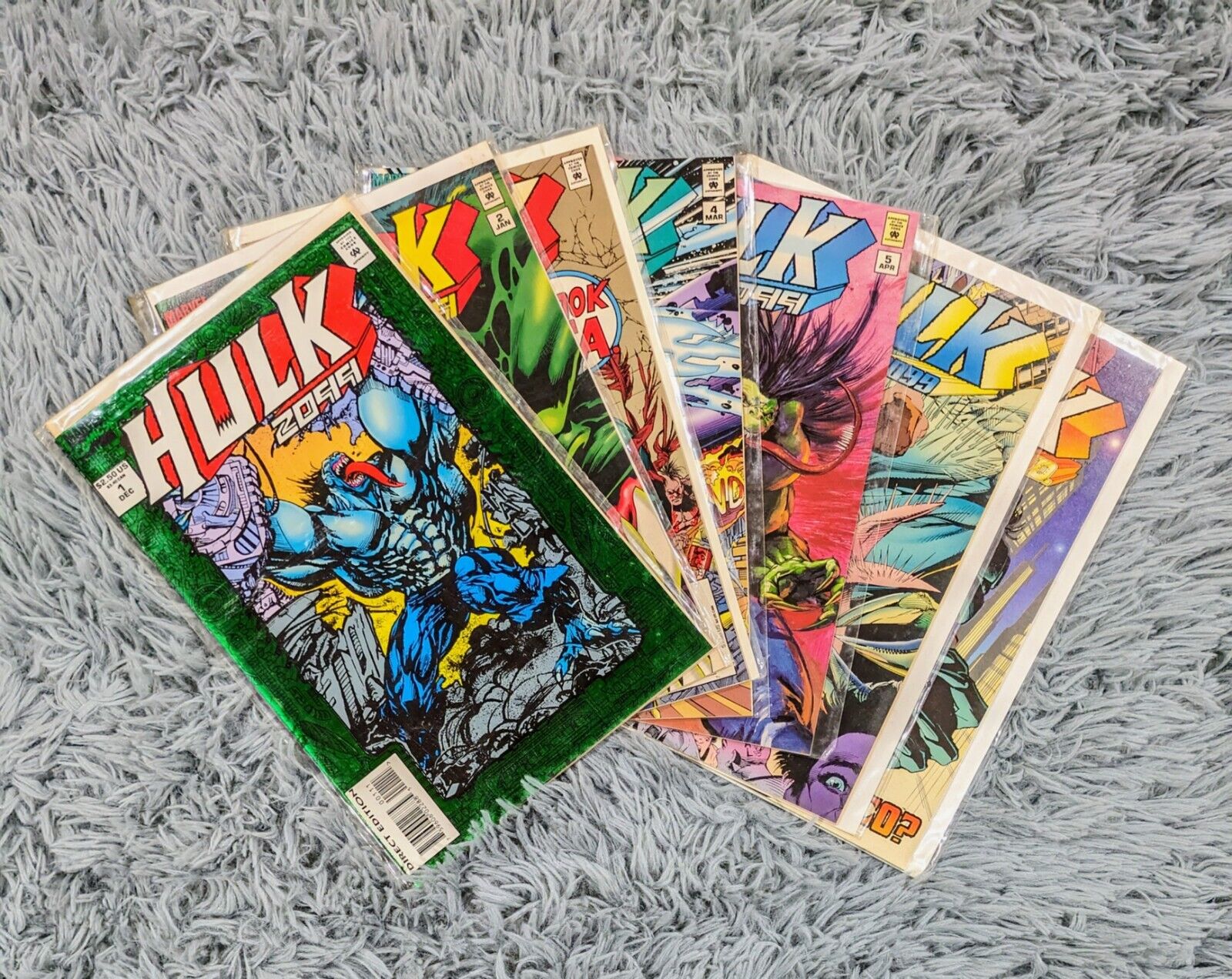 Marvel Comics Hulk 2099 1994 Lot Run of Issues #1-7 Comic Books
