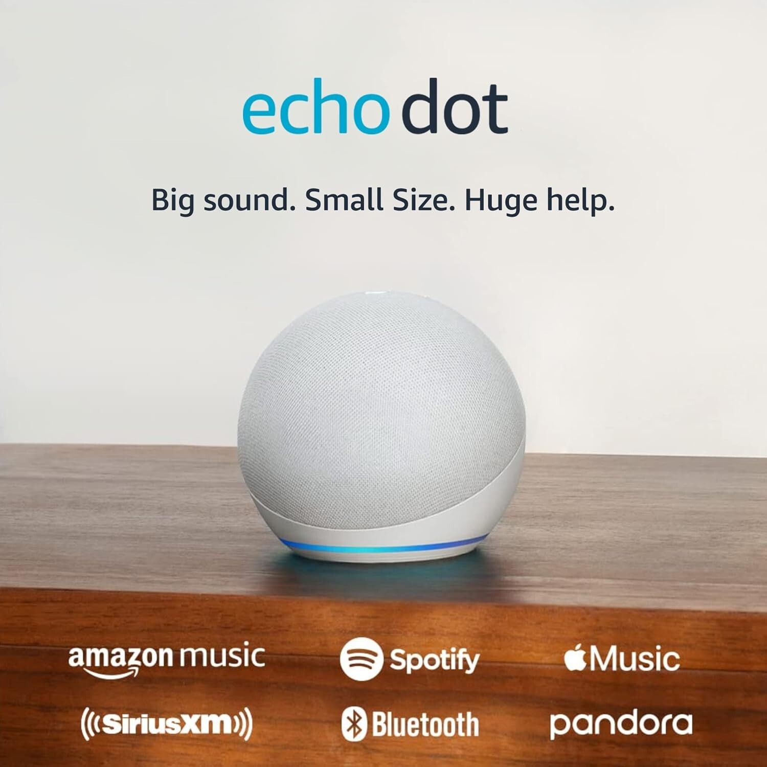 Echo Dot Smart Speaker with Alexa in Glacier White  -image