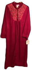 VTG Intimate Options Magenta Red Fleece 1/2 Zip Robe House Coat/Dress SMALL NWT 
