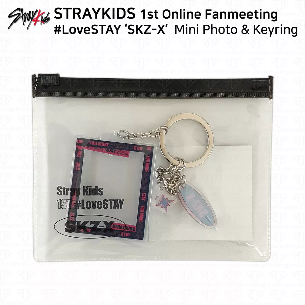 Stray Kids 1st Online Fanmeeting LoveStay SKZ X Mini Photo Keyring KPOP K POP
