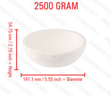 2500 Gram Ceramic Alumina Crucible Melting Gold Silver Copper Jewelers