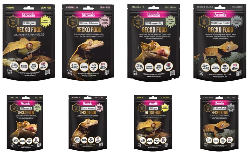 Arcadia EarthPro SFG - Crested Gecko Diet - Complete Gecko Good MRP - 4 Flavours