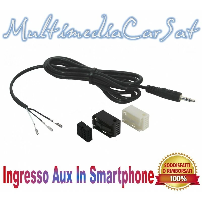 vhbw cavo adattatore audio AUX per autoradio (60 cm