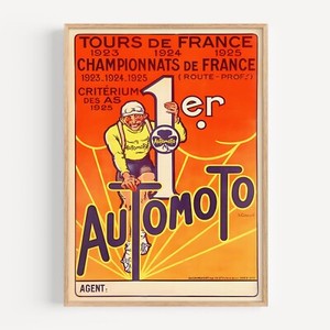 Fanion Vélo Ancien AutoMoto Années 50-60 - Vintage NOS - Rare
