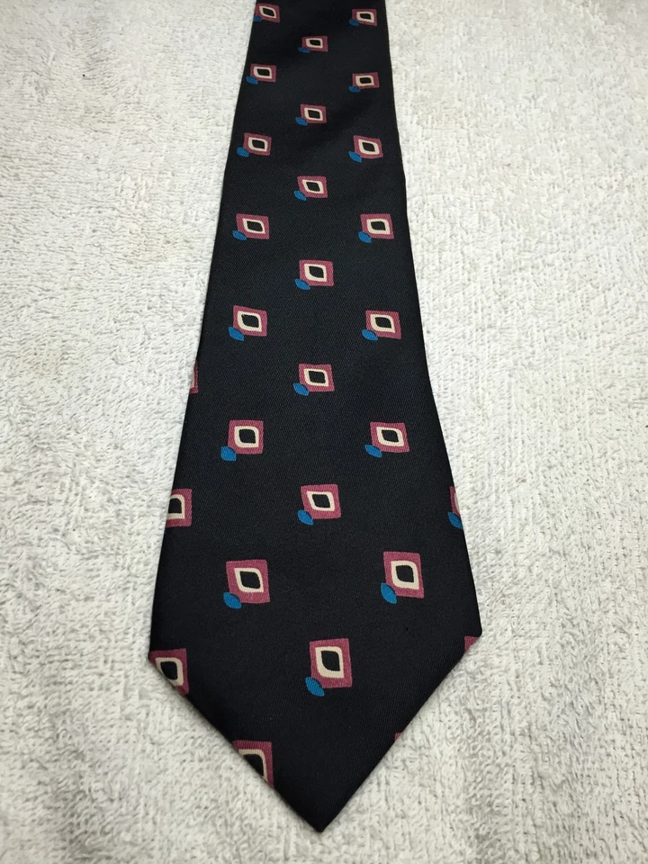 CORBATA CALVIN KLEIN HOMBRE NEGRO AZUL Y ROJO 3,5 X 59 Foto 2 de 4