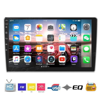 Android 13 10.1'' inch Double 2 DIN Car Radio Stereo Quad Core GPS Navi Wifi USA