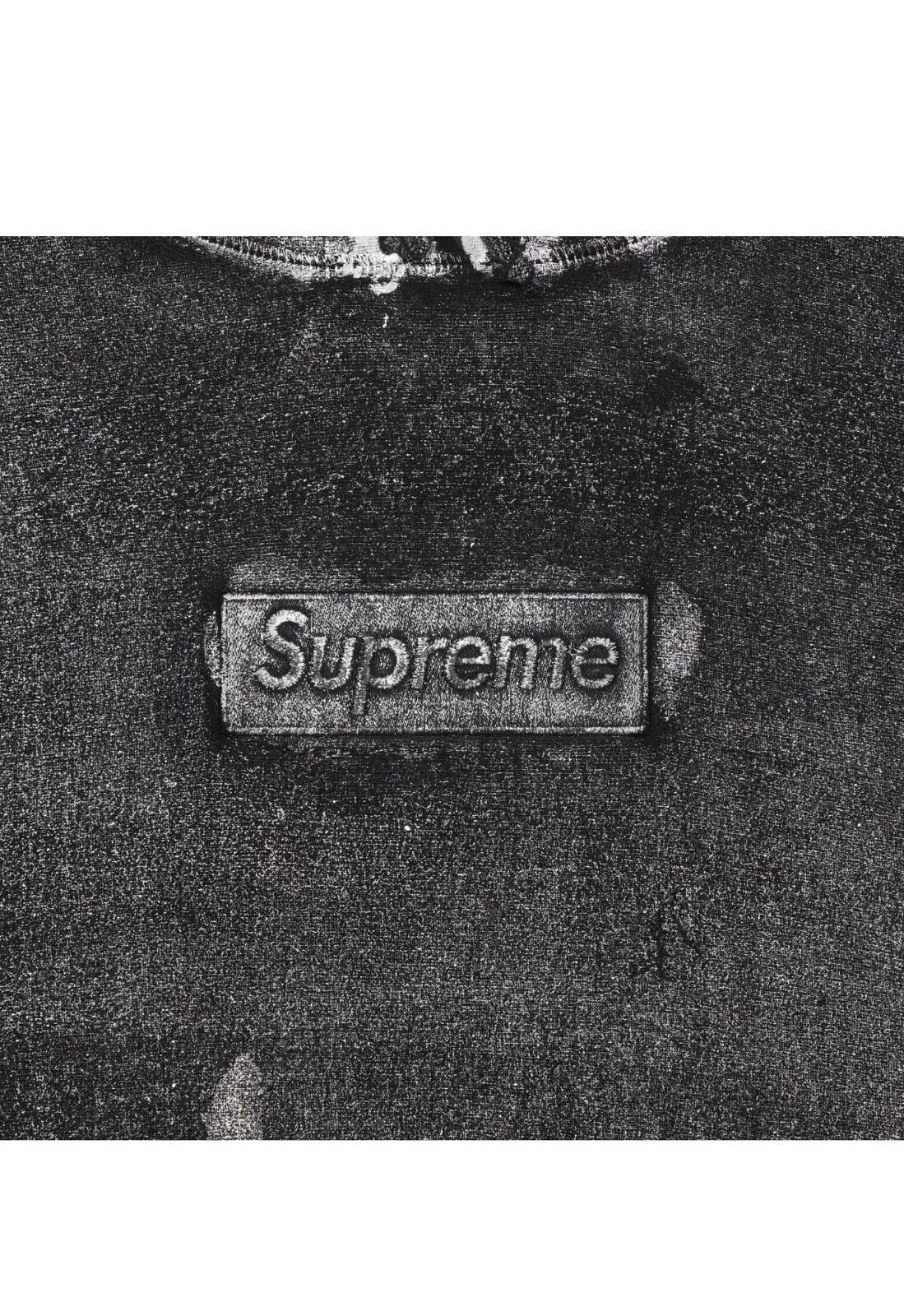 Felpa con cappuccio Supreme x MM6 Maison Margiela Foil Box logo 'Nero' taglia M