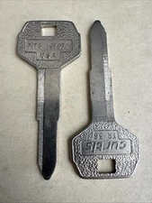 2-CURTIS TR-36 UNCUT BLANK KEYS TOYOTA