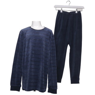 Here + There by C&A, Pyjama, Größe: 170, Baumwolle, Blau, Einfarbig, Samt #oOL