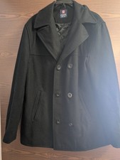Size L Chaps Black Winter Peacoat Womens Coat Invpv4050 Size L Chaps Black Winter Peacoat Womens Coat Invpv4050