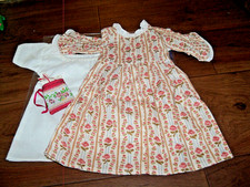 American Girl Felicity's Rose Garden Gown w/ Pocket Slits /Shift /Accessories