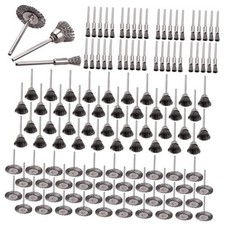 Wire Buffing Wheel Brush Set, Wire Brush Set 1/8" Shank for Rotary Tools 120