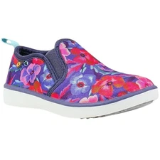 Bogs Kicker Slip On Pansies Kid's Shoes, Indigo Multi, K5