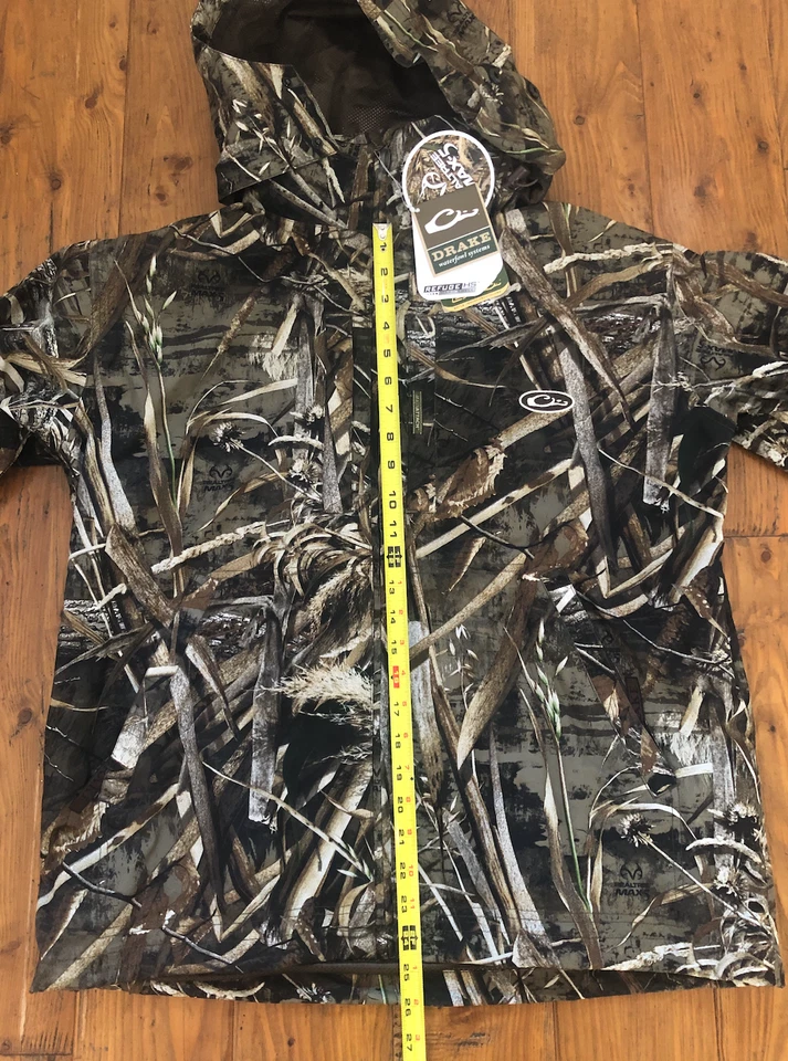Drake Waterfowl Jacket DW2430 Max 5 EST Vented Waterproof Full Zip Max 5 Camo - Image 3 of 4