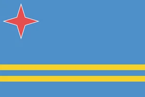 Aruba Flag Self Adhesive Sticker