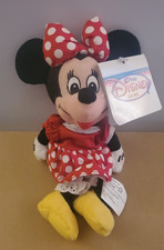 Minnie Mouse from Disney Store Beanie red dress Collectible Plush gift Vintage