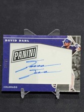 2017 Panini National Convention - Manufactured Patch Autographs David Dahl /20 