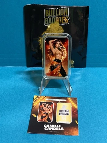 Bullion Baddies S 7 Backstage Seduction Camille Candela Nice 1 oz Silver Bar