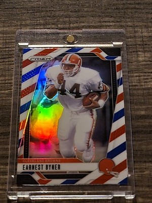Earnest Byner RARE Holo Refractor  SP Investment Card  Non Auto Browns Panini 