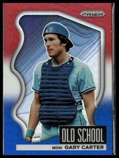 2022 Panini Prizm #OS-10 Gary Carter Old School Red/White/Blue Prizm
