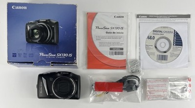 Canon Powershot SX130 IS Digital Camera 12.1 Mega Pixels FOR PARTS OR REPAIR
