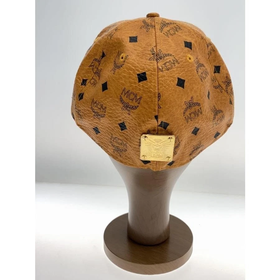 MCM Visetos Logo Auténtico Gorra de Béisbol Sombrero Ropa Hombre Accesorio Marrón Camel Foto 3 de 4