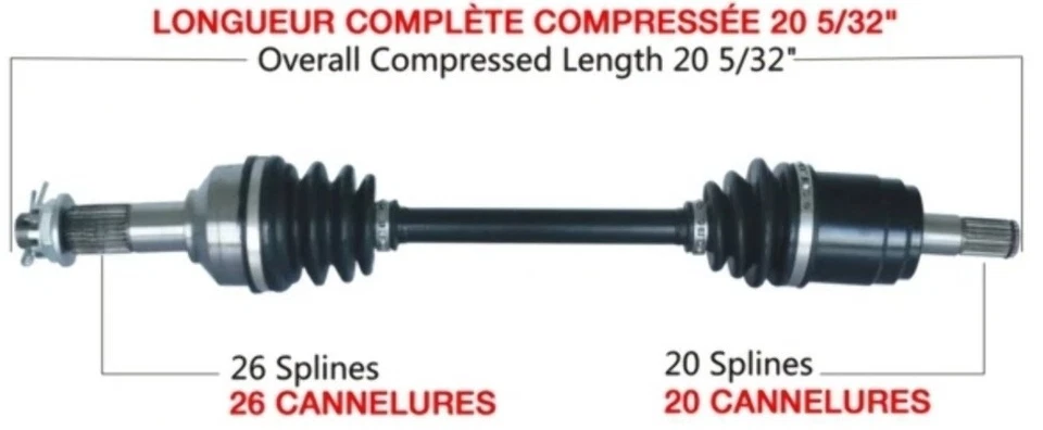 Open Trail Hon-7030 OE 2.0 Front Left Axle - Изображение 3 из 3