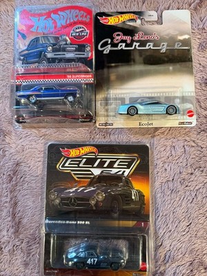 Hot Wheels RLC  66 Super Nova Blue Elite 64 Mercedes-Benz 300 SL, Ecojet Garage