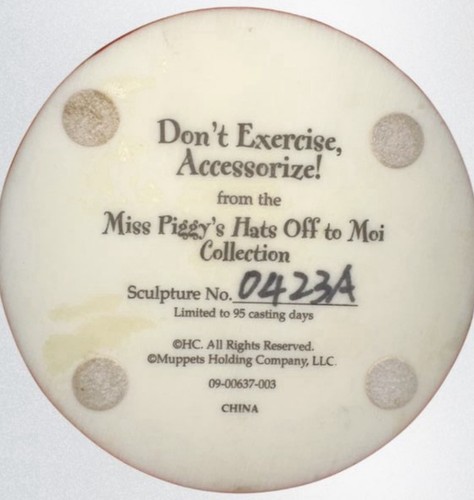 Figura Miss Piggy’s Hats Off To Moi Collection Don’t Exercise, Accessorize - Imagen 5 de 5