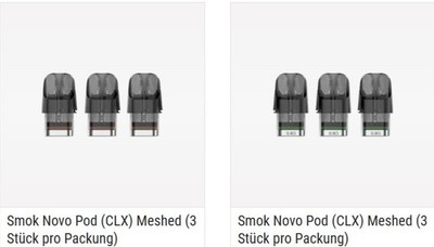 Smok Novo Pods CLX Meshed | 2ml Ersatzpods für Novo Pro / Master / 4 | 3er Pack