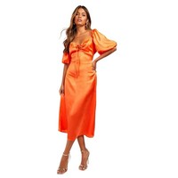 Influence - Midikleid FüR Damen, Satin, PuffäRmel (GT34382)