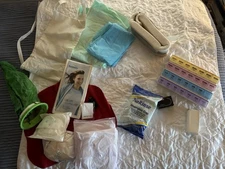 LOT HOME CARE Cloth Bed PAD Daily Pillbox & Cutter Dry Shampoo Pads Bath Pillow