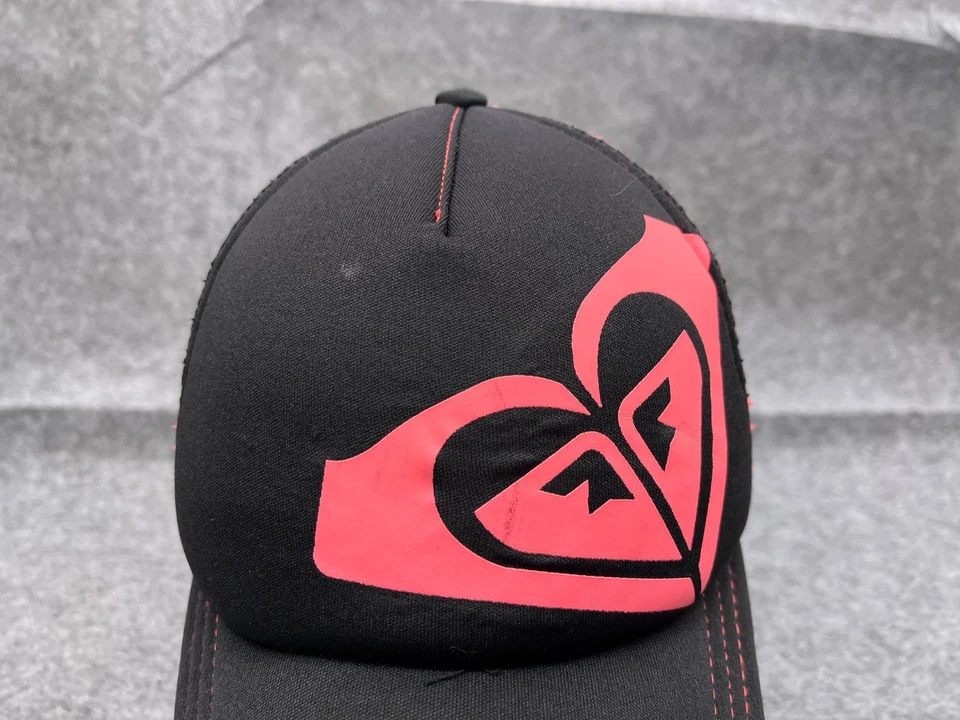 ROXY Gorra Gorra Snap Back Mujer Talla Única Negro Rosa 100% Poliéster Playa Surf Foto 2 de 4