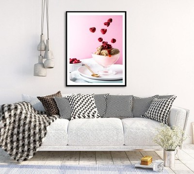 Beach Ocean Relaxing Wall Art Poster Print BS100-38_Beach mockup 1