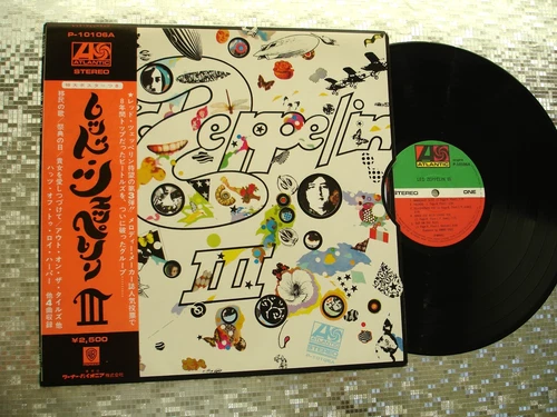 Led Zeppelin ~ Led Zeppelin III ~ Japanese  LP  w/OBI Strip  Atlantic P-10106A