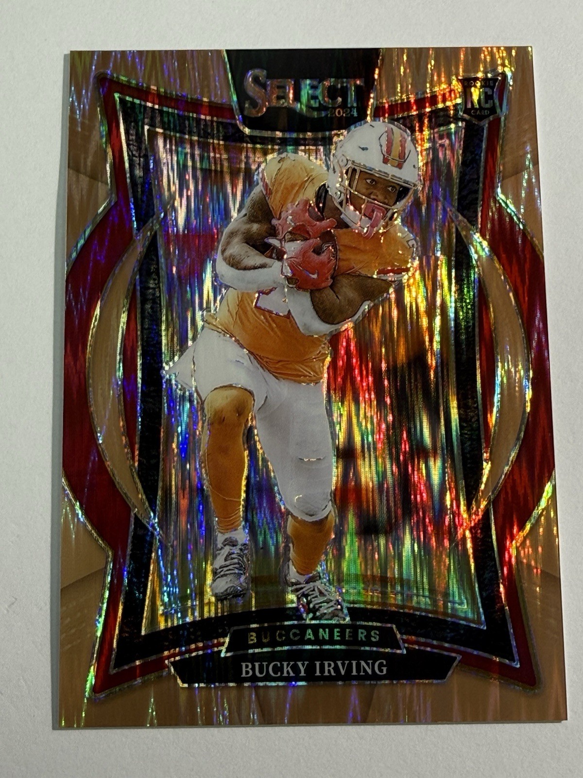 2024 Panini Select Concourse Bucky Irving #4 Copper Shock Prizm /299 Buccaneers