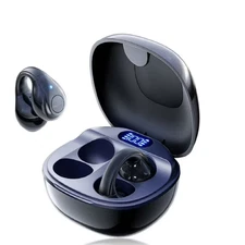 VEAT00L P97 Open-Ear Headphones, Wireless Clip On Earbuds with Digital Display