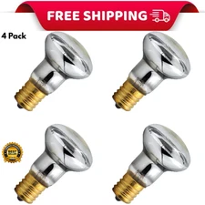 4 Pack Lava Lamp Bulb 120V R39 E17 30W Reflector Type Bulb,Glitter Lamps Bedroom