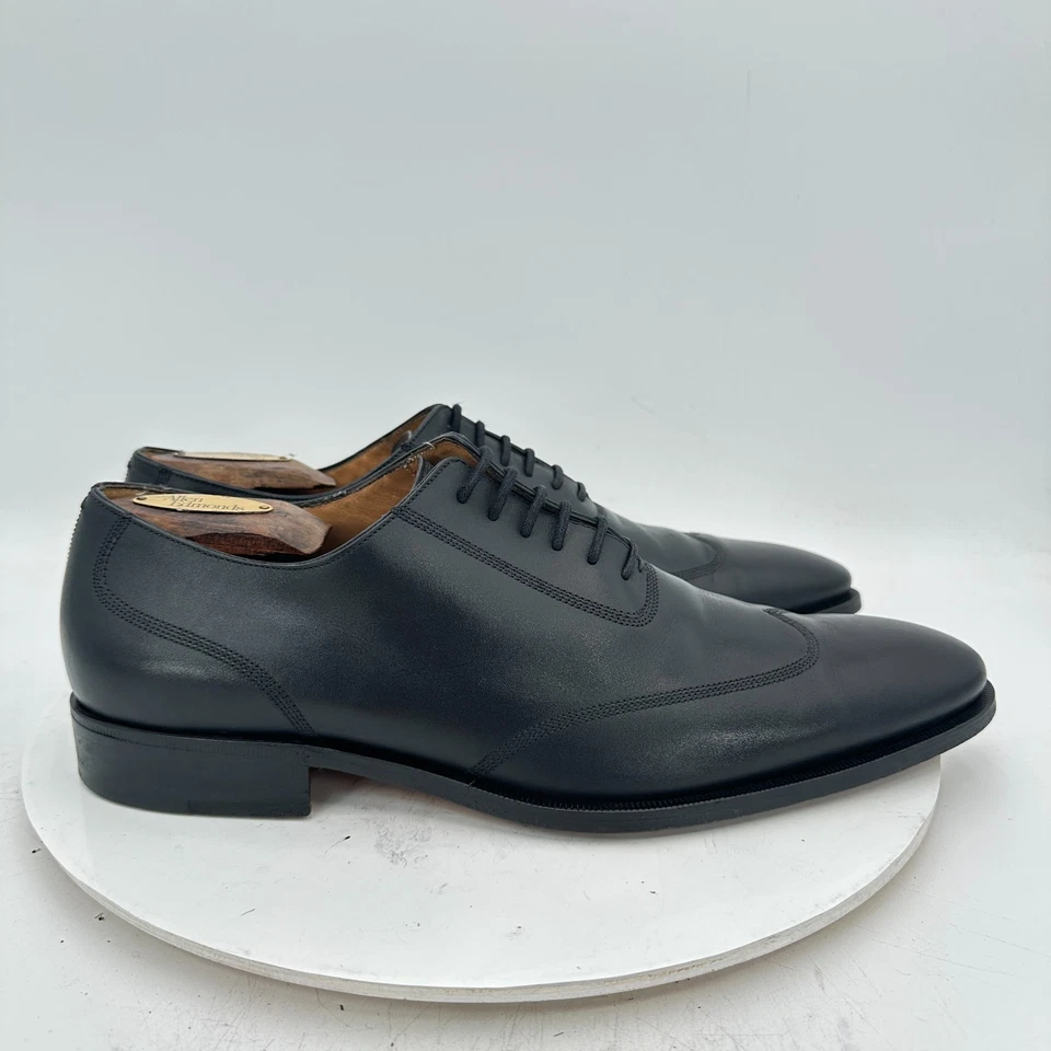 Zapatos de vestir Oxford Gucci para hombre talla UK 9D US 9.5 de cuero negro corte completo con cordones Foto 4 de 4