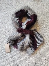 Tif & Tiffy Faux Fur Collar Scarf Neck Warmer OS Pull-Through Glam Lux NWT NEW