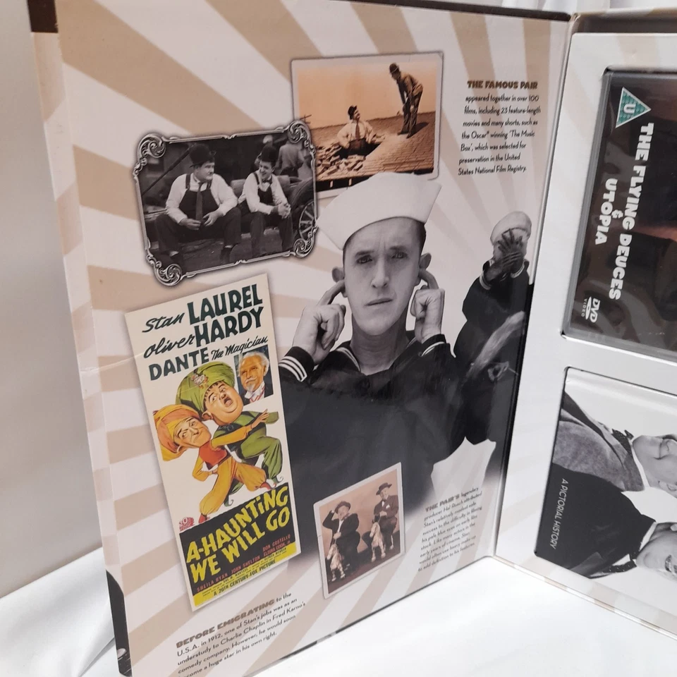 The Flying deuces & Utopia + Lighter Side Of Laurel And Hardy-Dvd & Book Set - Image 2 of 4