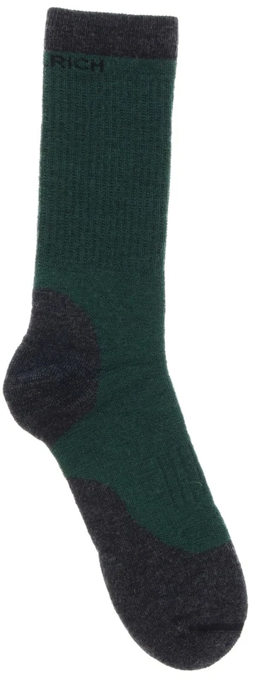 Calcetines Woolrich verde oscuro damas mezcla de lana peso medio puntera sin costuras Foto 3 de 4