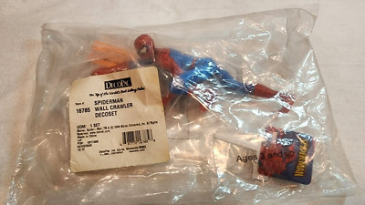 MARVEL SPIDER-MAN DECO SET WALL CRAWLER SEALED NEW CAKE TOPPER 2009  B