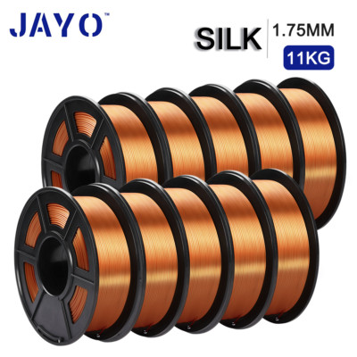 JAYO 11KG PLA+ SILK 3D Printer Filament PLA+ SILK 1.75mm 1.1KG/Set With Spool